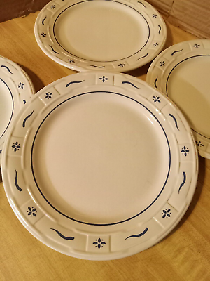#ad Longaberger Dinner Plate Classic Blue USA 5 available Near mint