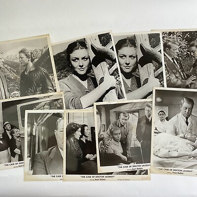 #ad Vintage Photos Lot Of Movie Stills The Case Of Dr Laurent 1957 Jean Gabin 1950#x27;s