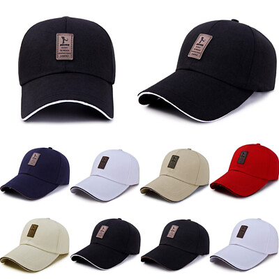 #ad Mens Snapback Sport Outdoor Baseball Cap Golf Hat Adjustable Unisex Hip Hop Hat♪