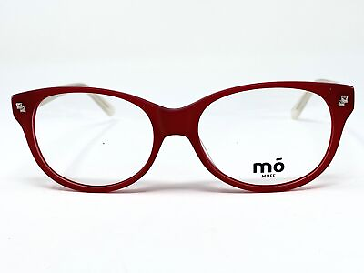#ad New MO 176A Matte Cherry Red Clear Womens Eyeglasses Frame 53 17 140