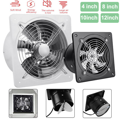 #ad 4 6 8 12quot; Exhaust Fan Ventilation Extractor Fan Stainless Wall Mount Vent Fans