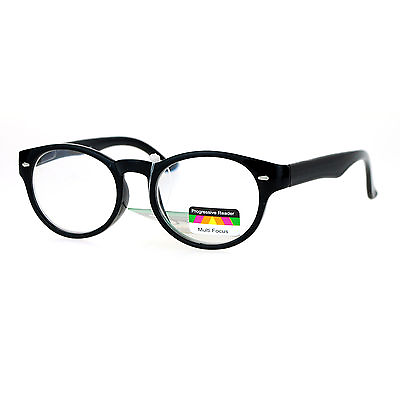 #ad Multi Focus Progressive Reading Glasses 3 Powers in 1 Reader Oval Round