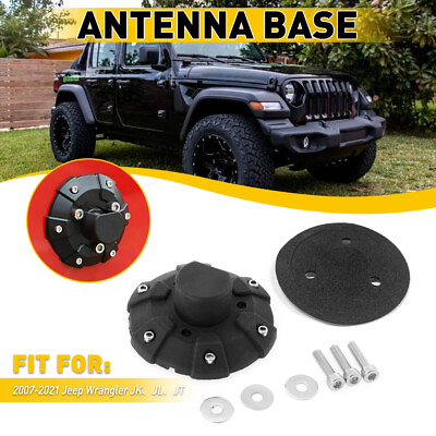 #ad Set Radio Antenna Base Cover for Jeep Wrangler 07 JK JL JLU Gladiator JT Decor