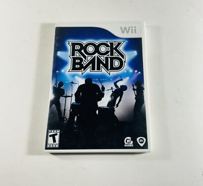 #ad Wii ‘ROCK BAND’ Video Game CD w case amp; manual ML293