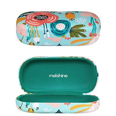 #ad Hard Shell Sunglasses CaseClassic Large Glasses Case for Women Green