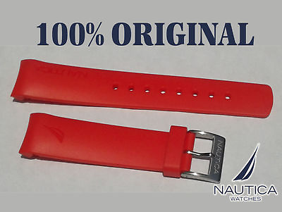 #ad NAUTICA AUTHENTIC BAND STRAP RED N22530G A13548G N18637G N13513G A24515G