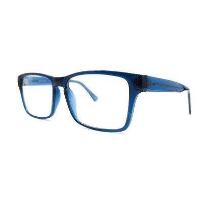 #ad MP5100 BL Blue rectangle full rim Mens Eyeglasses 55 17 150 mm
