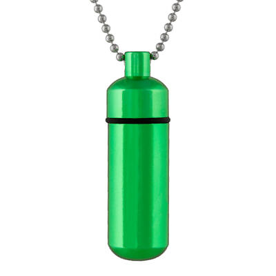 #ad Perfect Memorials Green Classic Cylinder Cremation Jewelry