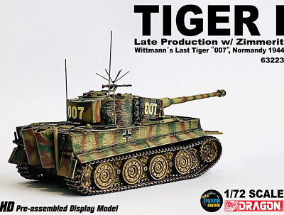 #ad 1 72 German Army Tiger I Tank Model Antimagnetic Armor Wittmann#x27;s Last Tiger 007