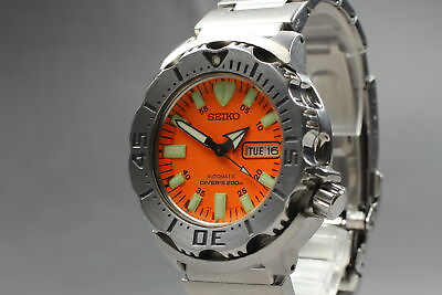 #ad SEIKO ORANGE Monster 7S26 0350 200M Divers Men#x27;s Automatic Watch From JAPAN