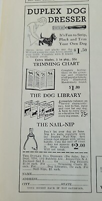 #ad 1934 Duplex dog dresser Scottish terrier Scotty dog vintage ad