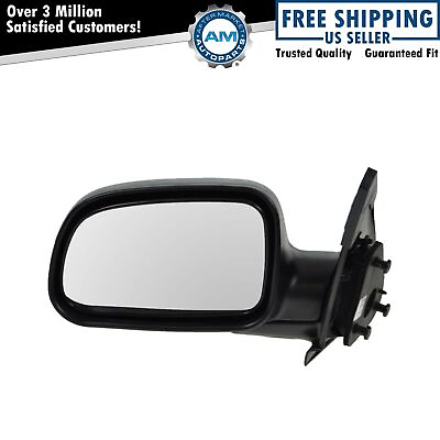 #ad Folding Manual Mirror Textured Black Left Driver Side for 99 04 Grand Cherokee