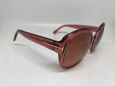 #ad New Tom Ford Chiara 02 TF919 72T Sunglasses Women#x27;s Transparent Pink 60 17 135mm