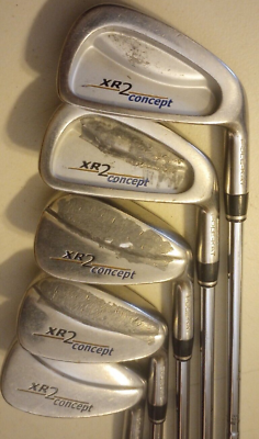 #ad Pole Kat XR2 Concept Combo Irons 6 PW Dynamic Gold S Steel Mens RH CP2 Pro Grips
