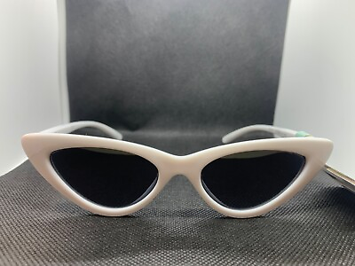 #ad Womens CaliBlue Cali Blue Cateye Cat eye White sunglasses sexy vintage retro