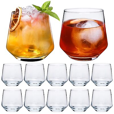 #ad 13oz Wine Glasses Stemless Wine Glasses Set of 12for Red or White WineJuice B...