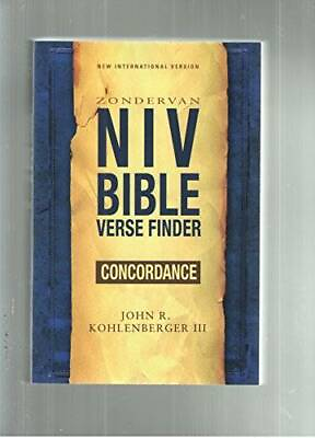 #ad NIV Bible Verse Finder Hardcover GOOD