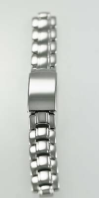 #ad Mens Stainless Steel Silver Metal Buckle Replacement Watch Band 18mm
