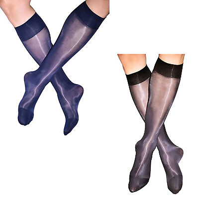 #ad Mens Costume Knee High Solid color Over the Calf Stretchy Socks Accessories