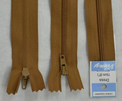 #ad Vizzy Dress Zip 15cm Colour 95 KHAKI A Quality Brand Name Zipper