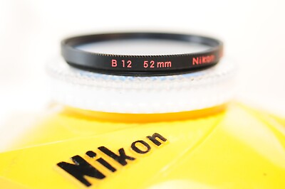 #ad Nikon 52mm B12 dark Blue filter for Nikon Nikkor Canon Sony Pentax Sigma lens