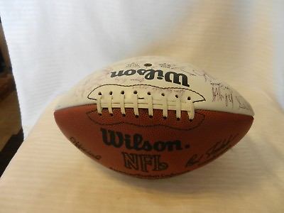 #ad 1990s Green Bay Packers Team Signed Football Holmgren Andy Reid Gruden amp; More
