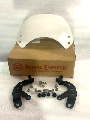 #ad Fit For Royal Enfield White Ice Queen Flyscreen Interceptor Continental GT 650