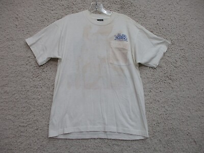 #ad VINTAGE Island Moorings Shirt Large Adult White 1992 Billfish Tournament Mens L