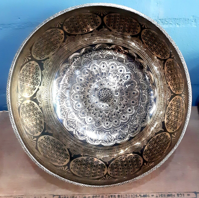 #ad 12 Inch Handmade Bowl Tibetan Singing Bowl Sound Healing Bowl Deep Sound Bowl