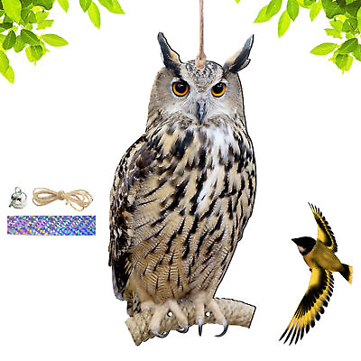 #ad Owl Decoy Bird Deterrents Devices Scare Birds Away Pigeon Repellent For Garden