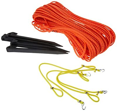 #ad Park amp; Sun Sports Outdoor Volleyball Boundary Poly Cord Rope with Ground Stakes: