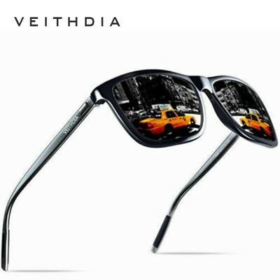 #ad VEITHDIA HD Polarized Photochromic Sunglasses Men Aluminum Sport Driving Glasses