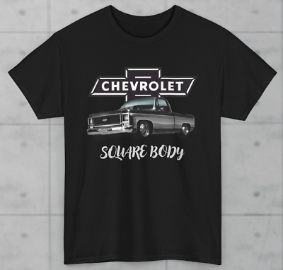#ad Chevrolet C10 Custom Square Body Pickup Truck T Shirt Fan Gift