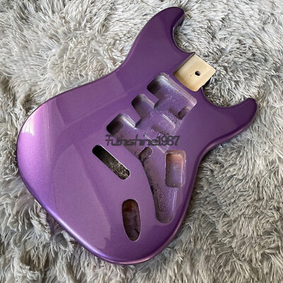 #ad Custom Shop High Quality Poplar ST Guitar Body Metallic Purple Color DIY Build
