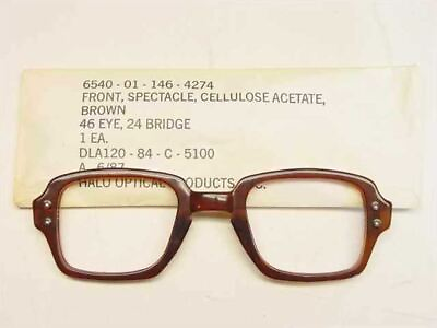 #ad USS 6540 01 146 4274 Classic Horn Rimmed Eyeglasses Frame Size: 46 Eye 24 Bridge