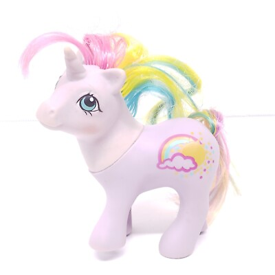 #ad My Little Pony MLP vintage G1 Baby Rainribbon rainbow hair cloud sun purple 1984