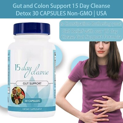 #ad Gut and Colon Support 15 Day Cleanse Colon Cleansing Capsules