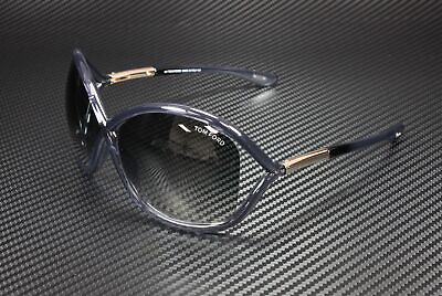 #ad Tom Ford Whitney FT0009 0B5 Shiny Dark Grey Grad Smoke 64 mm Women#x27;s Sunglasses