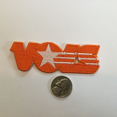 #ad Tennessee volunteers￼Vintage VOLS Embroidered Iron On Patch 3.5” X 1”