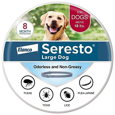 #ad Seresto Flea and Tick Collar 8 Months Protection for Large Dogs 18lbs！USA New1