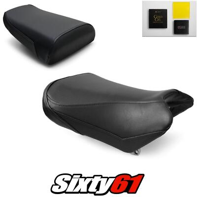 #ad Suzuki SV650 Seat Covers with Gel 2004 2012 2013 2014 2015 Black Luimoto Carbon