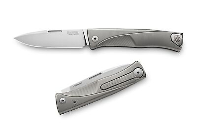 #ad LionSteel Knives Thrill Slip joint TL GY THRILL M390 Grey Titanium