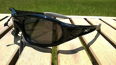 #ad X Loop POLARIZED Sunglasses XL0104PZ Davis A1 black fishing smoke