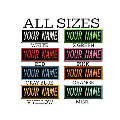 #ad Custom Name Tag Personalized Embroidered Applique Patch Bikers Uniforms Veteran