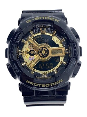 #ad CASIO G SHOCK GA 110GB 1AJF Black Resin Quartz Digital Analog Watch