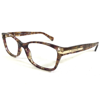 #ad Coach Eyeglasses Frames HC 6065 5287 Confetti Light Brown Purple Clear 51 17 135