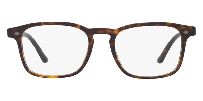 #ad Giorgio Armani AR8103V Eyeglasses Men Havana Rectangle 53mm New 100% Authentic