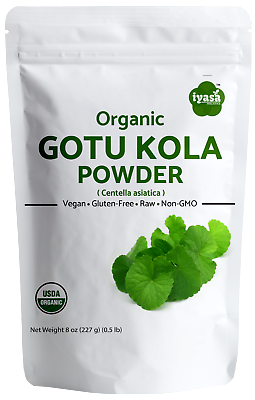#ad Organic Gotu Kola powder Centella asiatica for Hair growth and memory 4816oz