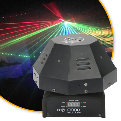#ad 9 Eyes RGB LED Beam Laser Projector Light DJs Stage DMX Moving Head Effect Lamp