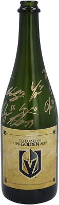 #ad Golden Knights Signed Celebration Used Champagne Bottle w 17 Autos #1 of a LE 9